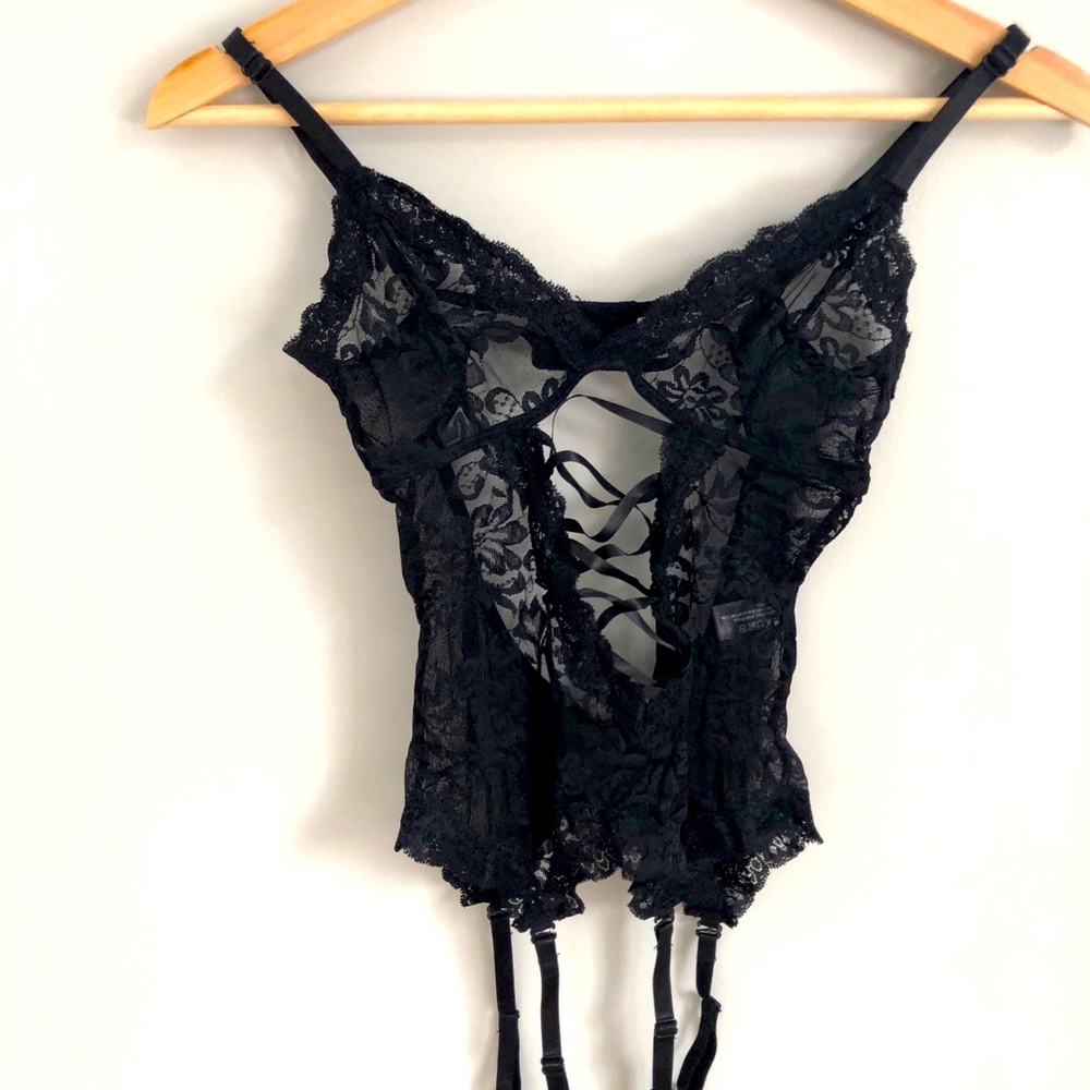 New Lingerie Vday black lace teddy